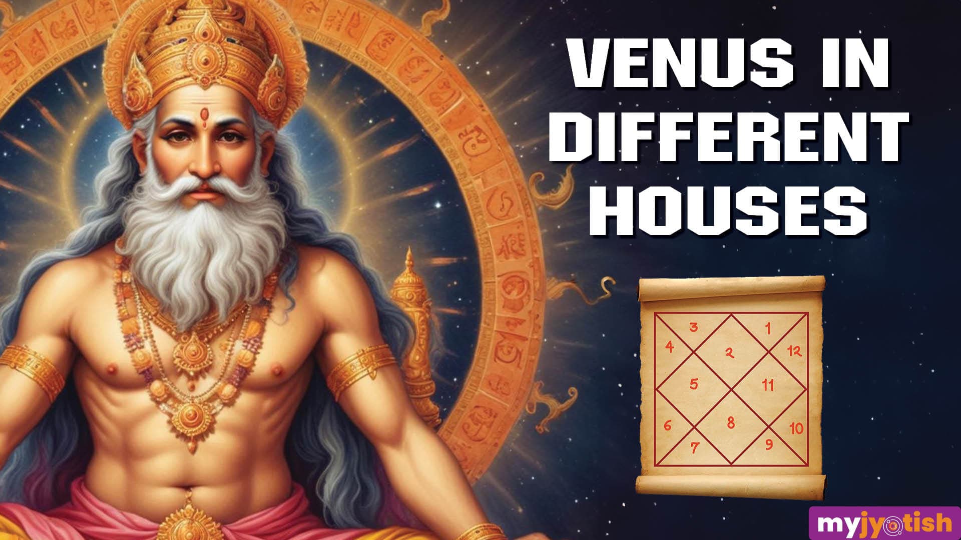 Venus in different houses: Venus the planet of Beauty Can Give lots of Luxury and Wealth