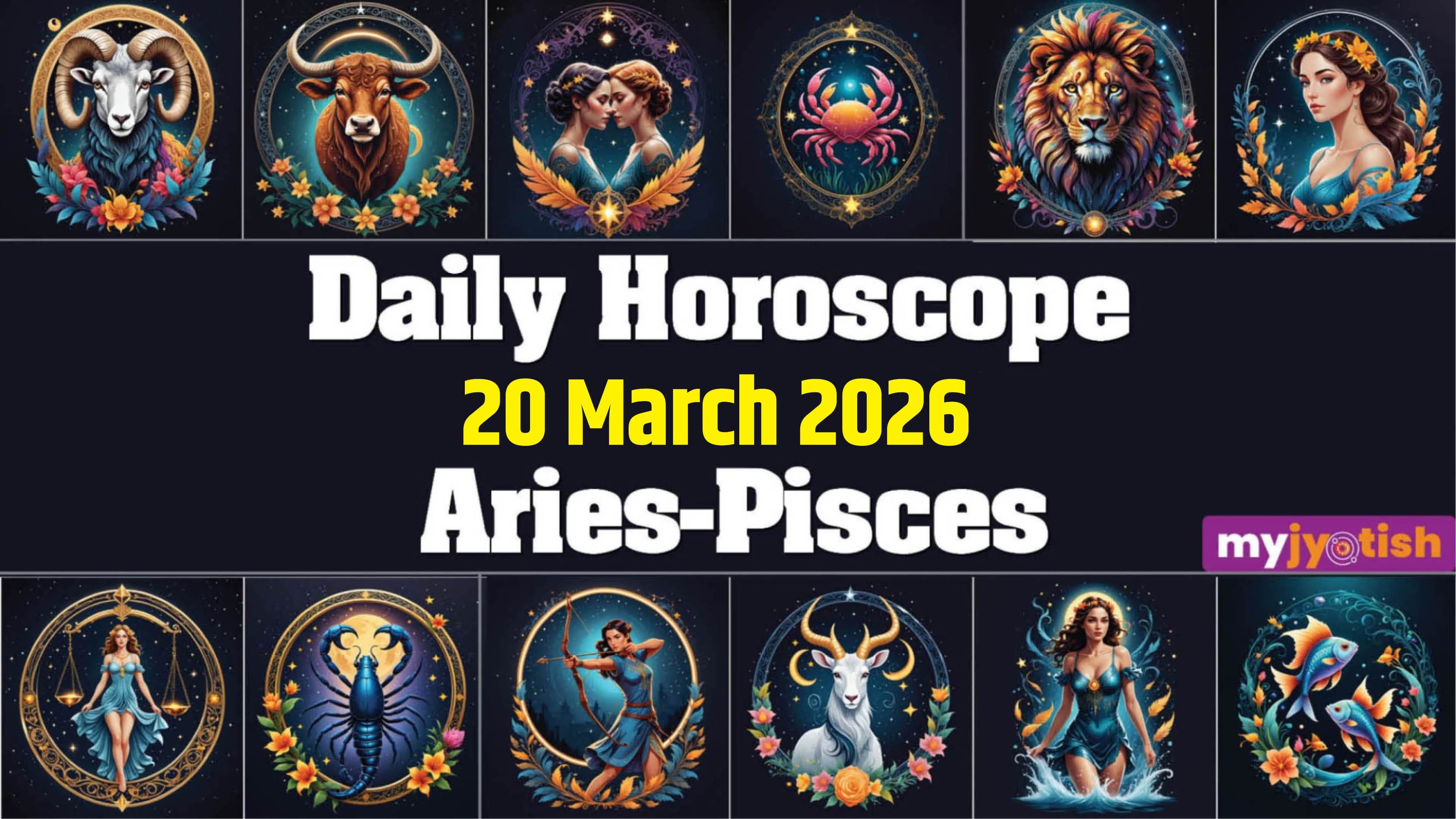 Today's Horoscope 20th March 2026: Today Will Be A Busy Day For These Zodiac Signs | Check Here