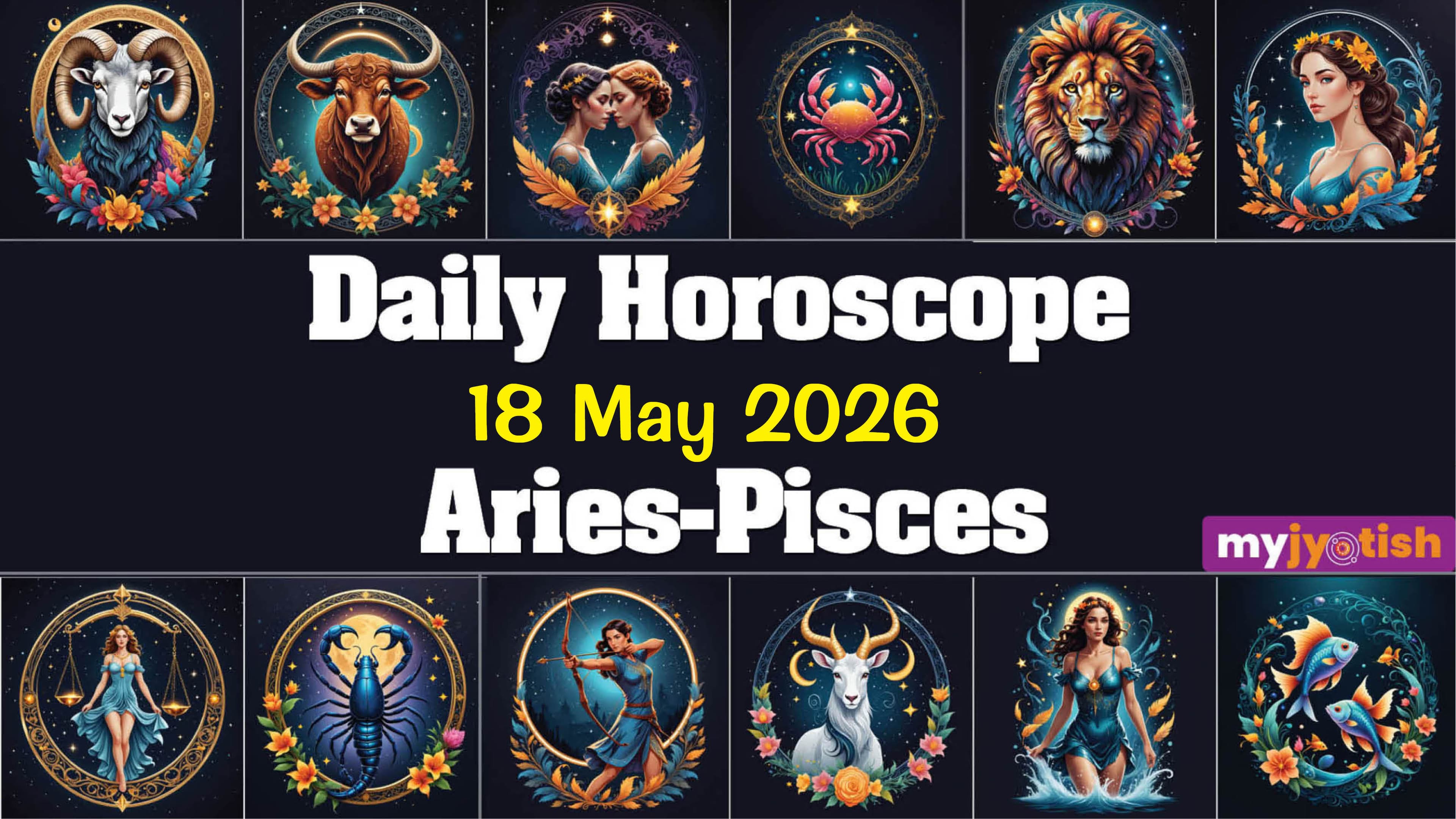 Today's Horoscope 18 May 2026: Know How The Day Will Be For All The Zodiac Signs | Check Here
