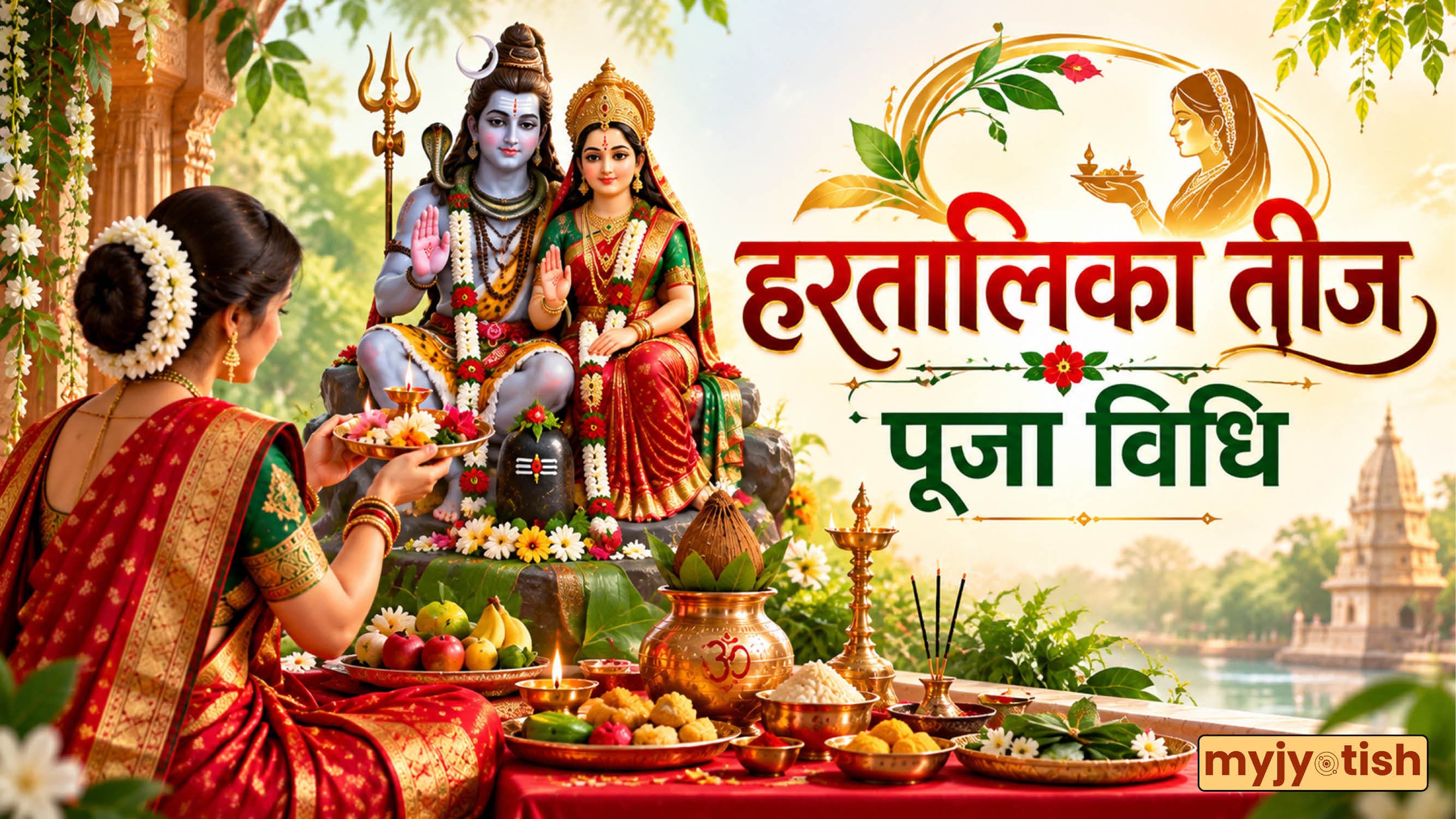 Hartalika Teej 2026: हरतालिका तीज पर इस आसान विधि से करें शिव-पार्वती की पूजा, मिलेगा अखंड सौभाग्य का वरदान!