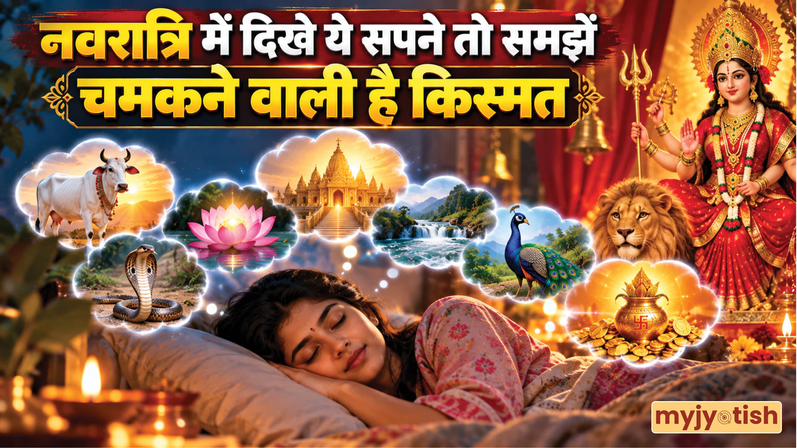 Shardiya Navratri 2026: नवरात्रि में ये सपने आना होता है बेहद शुभ, मां दुर्गा देती हैं बड़ी खुशखबरी के संकेत