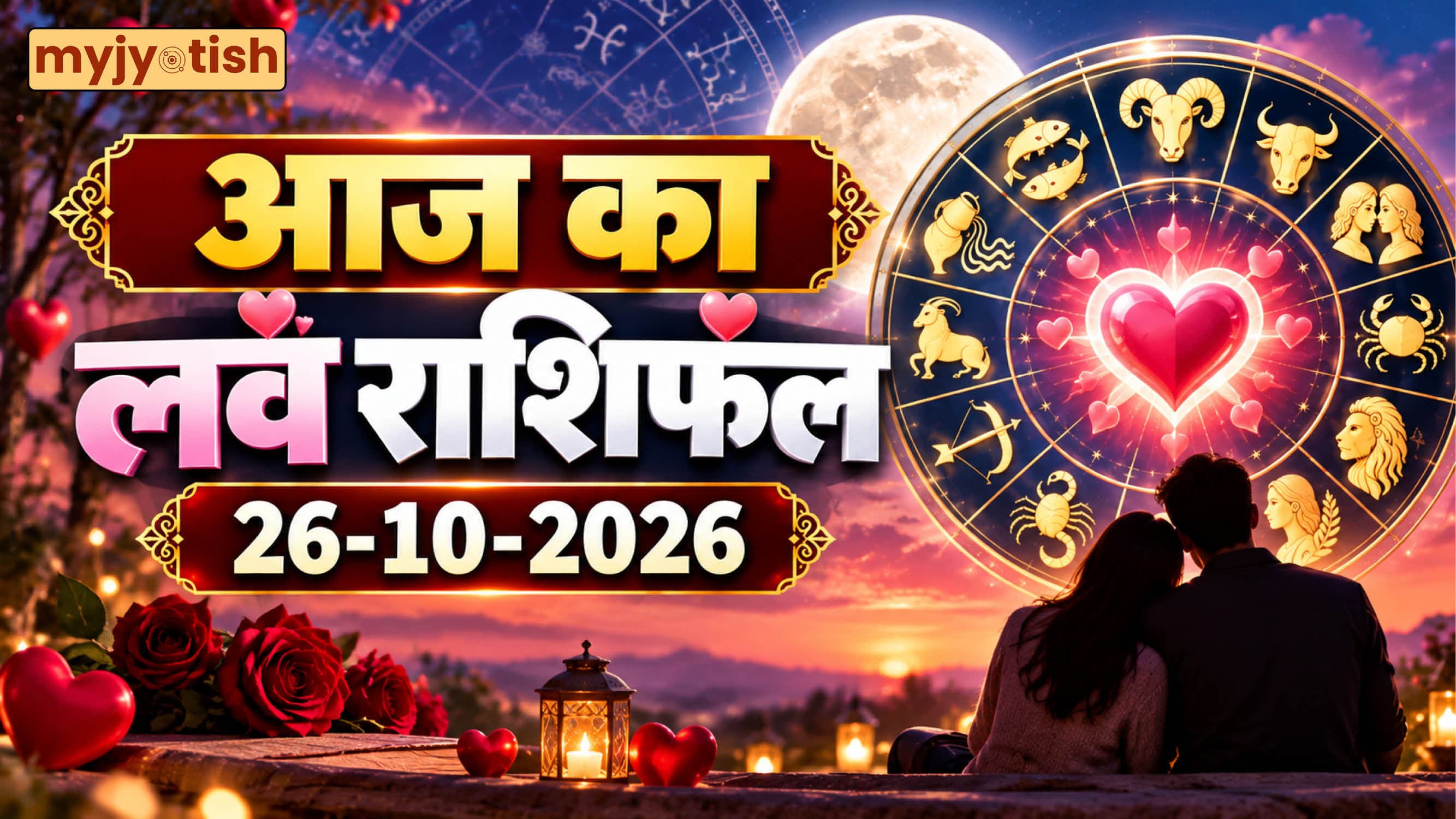 Aaj Ka Love Rashifal 26 October 2026: पार्टनर के साथ कैसा बीतेगा दिन, किन राशियों की लव लाइफ में बरसेगा प्यार?