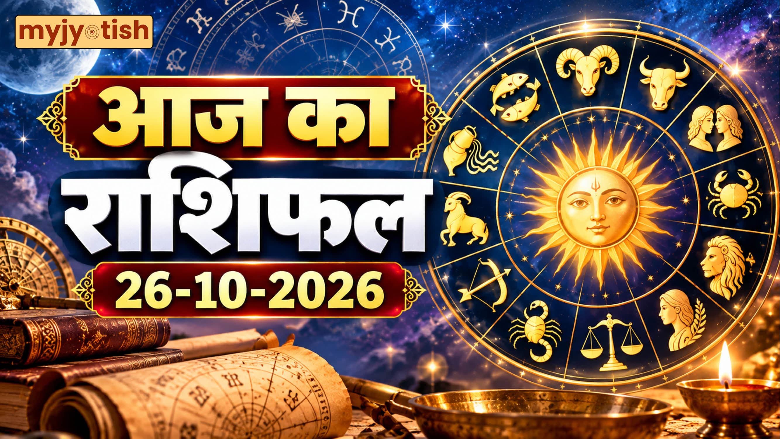 Aaj Ka Rashifal 26 October 2026: इन राशियों पर बरसेगी मां लक्ष्मी की कृपा, जीवन में आएंगी बड़ी खुशियां