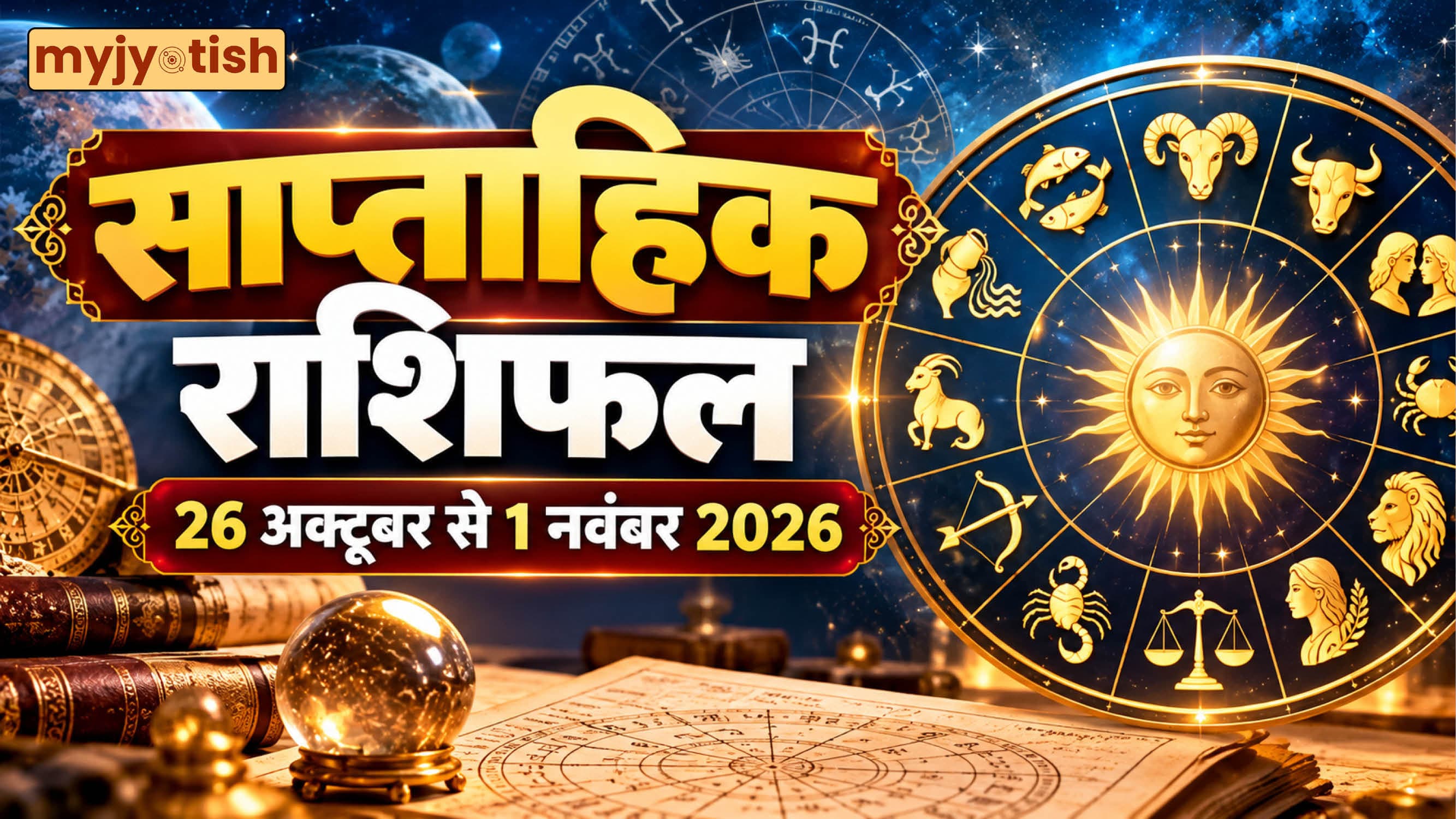 Weekly Horoscope 26 Oct to 1 November 2026: चमक जाएगी इन राशियों की किस्मत, पैसों की तंगी होगी दूर